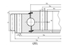 Rodamiento giratorio de bolas de una hilera serie Q-Engranaje externo